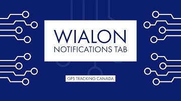 Wialon - Basics of the Notifications Tab