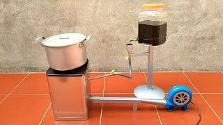 How to do, stove burns waste oil, effectively replaces gas