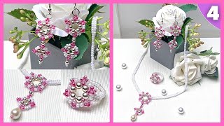 DIY Jewellery Set | Beaded Ring, Earrings & Necklace! #4