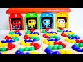 Marble Run Race ASMR☆HABA quadruple Slope 4 colors Garage #92