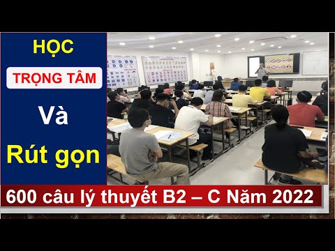 Video Học đúng trọng tâm 600 câu hỏi lý thuyết b2 C - Cho... - YouTube
