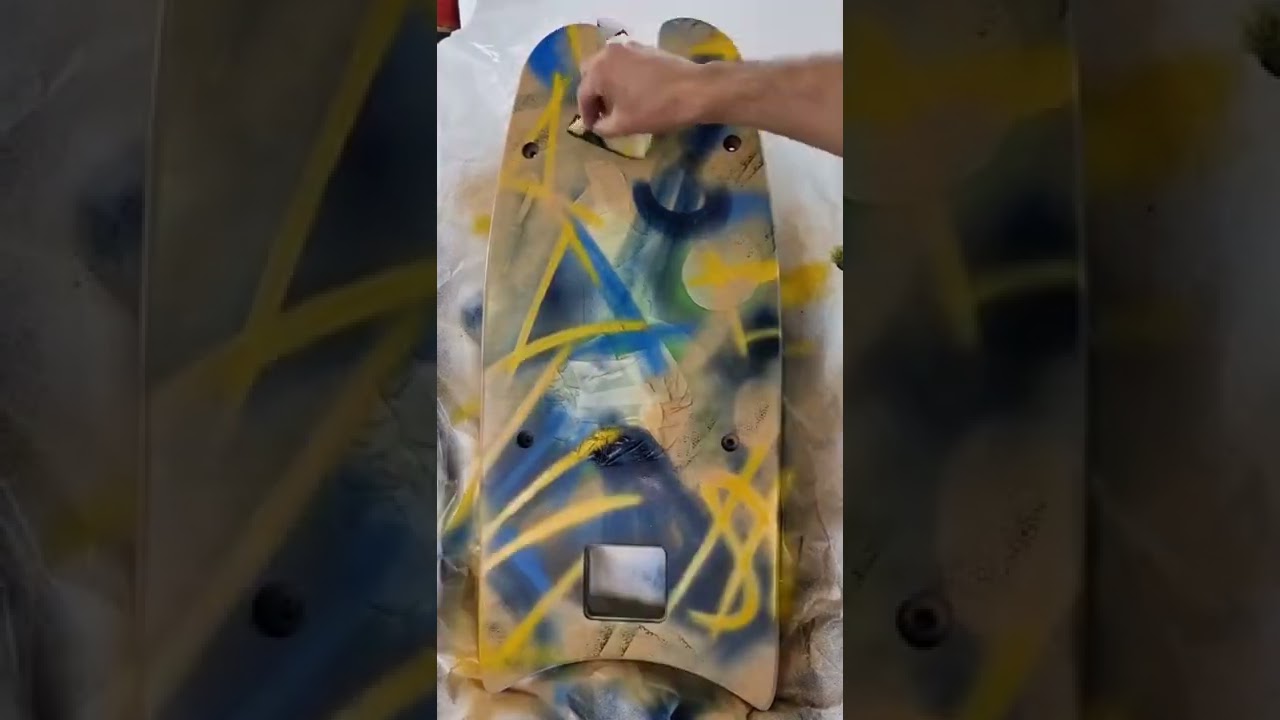 Alec monopoly's replica on scooter board