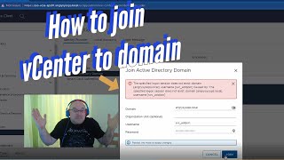 #VMware #vCenter #Homelab How to join vCenter to domain