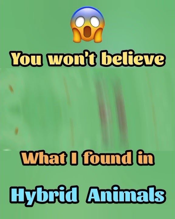 What I Found in Hybrid Animals Will BLOW YOUR MIND! #HybridAnimals #Gameplay #Animals #Minecraft
