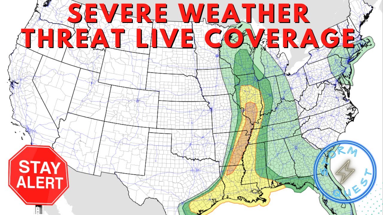 SEVERE WEATHER LIVE COVERAGE - YouTube