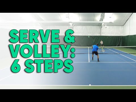 How and When To Serve and Volley in Tennis  - 6 Tips