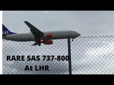 **Rare** Scandinavian Airlines 737-800 at LHR