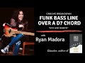 Funky Bass Groove Breakdown Over A D7 Chord, "5th Ave North"