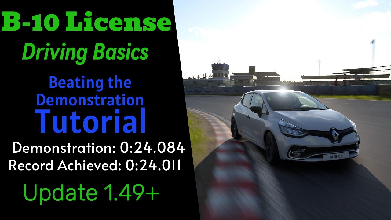 GT7 | B-10 License Beating the Demonstration (Tutorial)