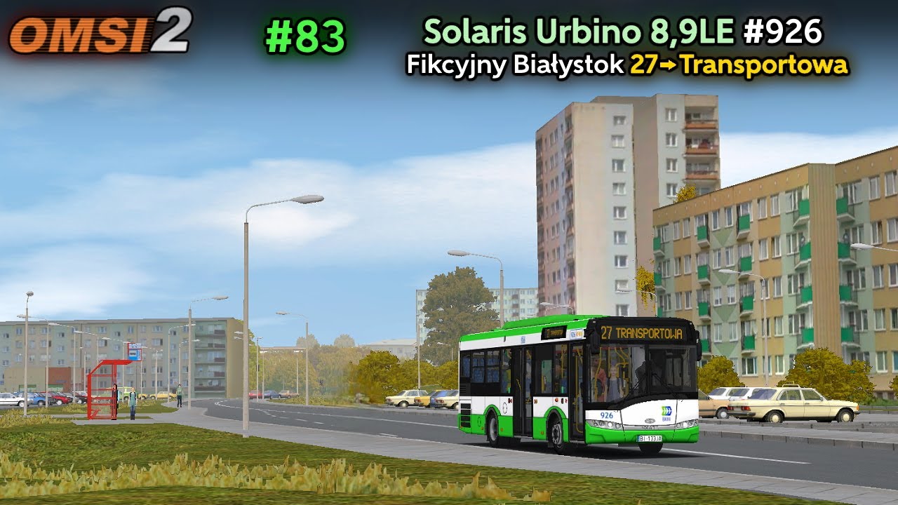 [OMSI 2 #83] Solaris Urbino 8,9LE III #926 KPKM Białystok (by kuwwer11) - Fikc. Białystok (linia 27)