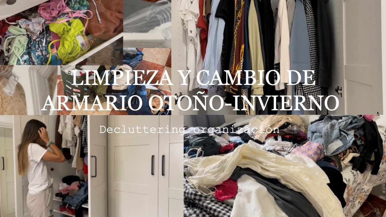 Decluttering ropa || Cambio de armario, limpieza y orden Otoño-invierno 2021