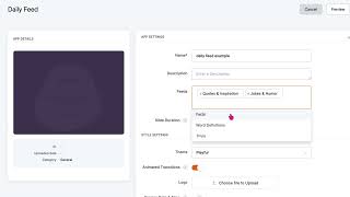 How to display the Daily Feed App with Yodeck Digital Signage