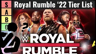WWE Royal Rumble 2022 Tier List