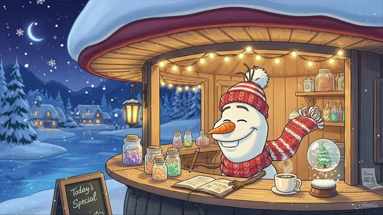 A Little Café in the Snow ☕☃️ Chill Lofi to Slow Down