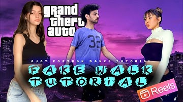 GTA FAKE WALK  REELS TREND TUTORIAL | DANCE MOVE VERY EASY | AJAY POPTRON TUTORIAL