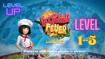 Cooking Fever: Gameplay Walkthrough Part 1 - Fast Food Court Level 1-5 (iOS, Android)