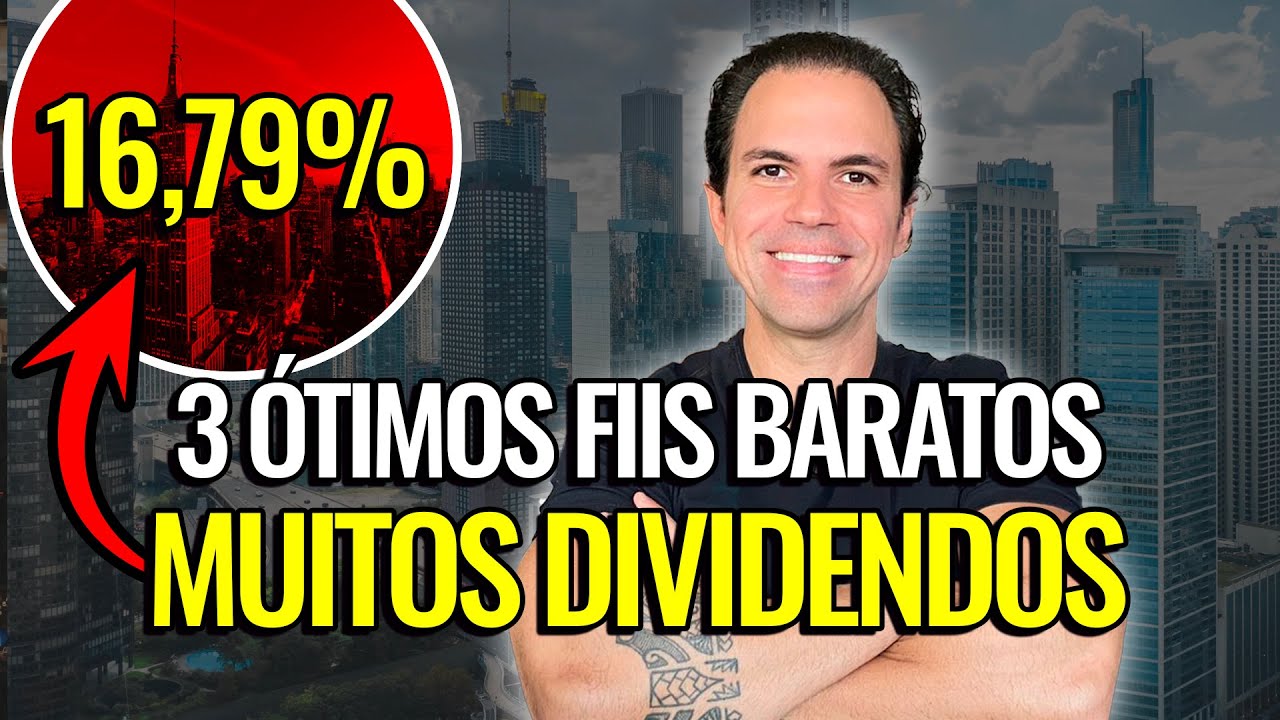 3 FIIS BARATOS PAGANDO ÓTIMOS DIVIDENDOS!