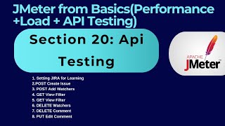 Section 20: JMeter API Testing | #JMeter #PerformanceTesting #Setting JIRA for API Learning"