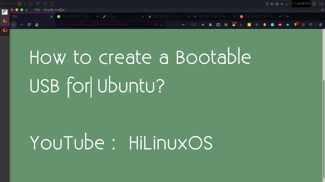 making a lubuntu bootable usb for mac