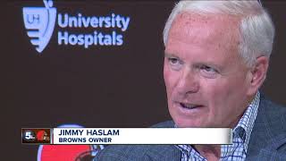 Jimmy Haslam and Browns owners meet with media to explain latest moves