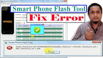 SP Flash tool checksum fix error 1041 Solution | Fix error checksum for SP Flash tool |
