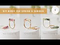 How to Make DIY Wire Rings for Spring and Summer | Handmade Jewelry with Tourmaline &amp; Agate