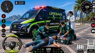 Ambulance City Rescue Simulator 3D Game 911 Us Emergency Ambulance - #ambulancegames  #games #part5 screenshot 5