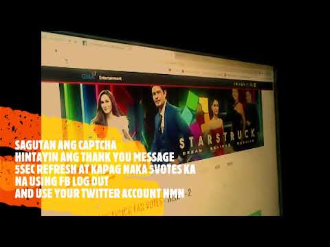 HOW TO VOTE ONLINE - starstruck KARL