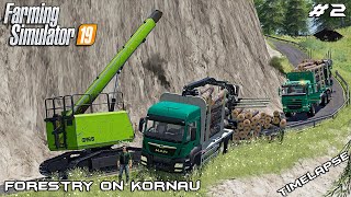 @ChataModding flipped the trailer | Forestry on Kornau | Farming Simulator 19 | Episode 2