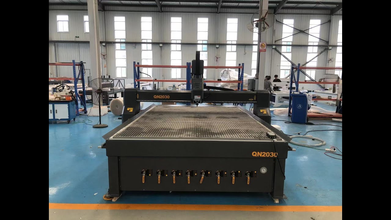 QN2030 cnc router working for Neon sign - YouTube