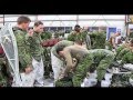 Canadian paratroopers jump
