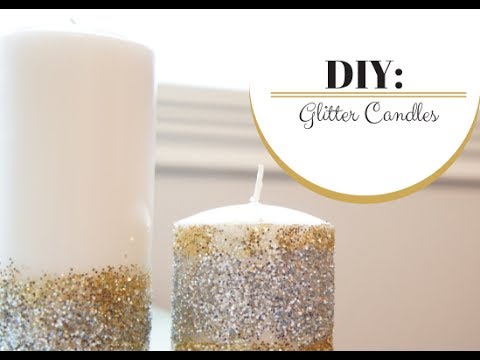 DIY: Glitter Candles  MORESAVANNAH 