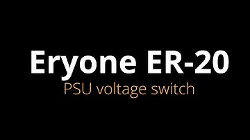 [ER-20 Troubleshooting Series] Switch the PSU voltage