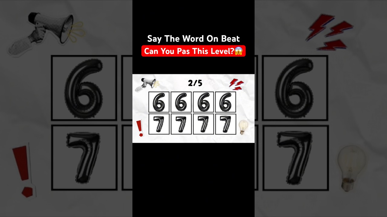 Say The Word On Beat Challenge