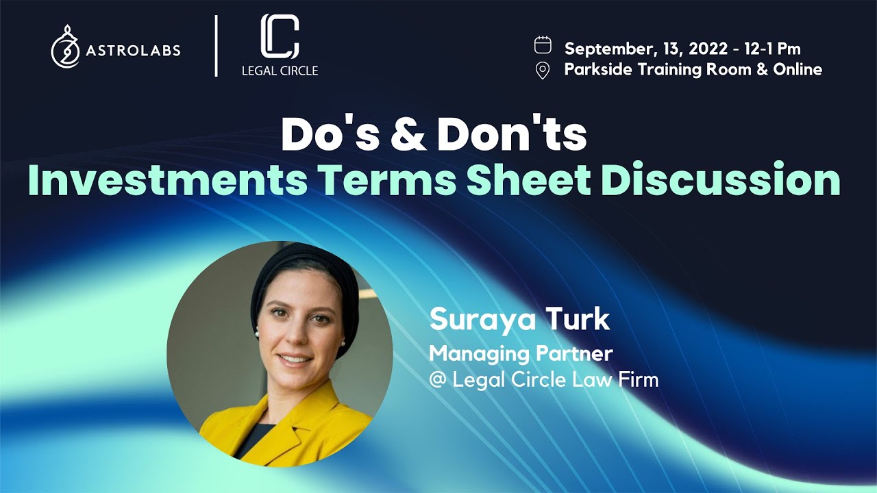 Do's & Don'ts Investments Terms Sheet Discussion YouTube