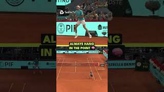 Hustle and Tennis IQ 🏃‍♂️‍➡️