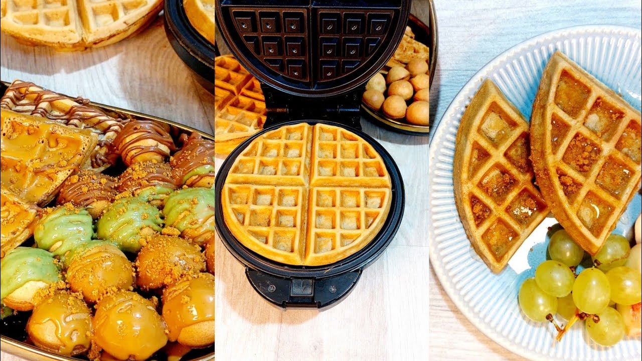 الوافل واللقيمات المقرمشة بطعم منافس لأفخم الكافيهات وعن تحدي 🙈🥰استمعوا لكل الملاحظات