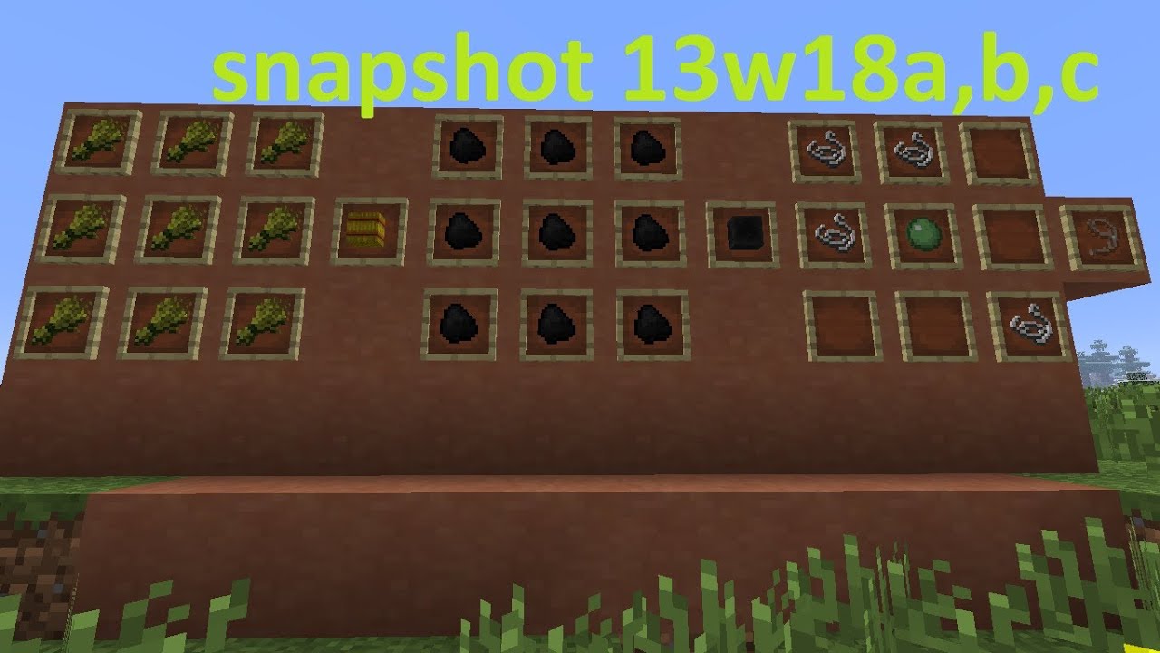 minecraft snapshot 13w18a,b,c