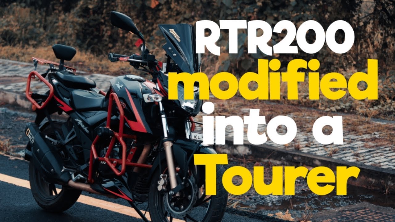 Apache Rtr 200 Modification Best Modification of Apache RTR 200 || Perfect Tourer || മലയാളം റിവ്യൂ ...
