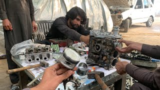 Mehran Engine OverHaul | Engine ~ Gear Oil Change | Chaudhry Motors Workshop Dunyapur