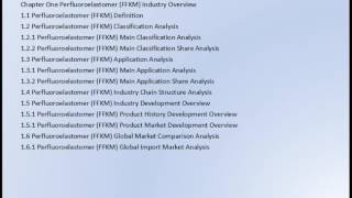 Global Perfluoroelastomer Ffkm Industry