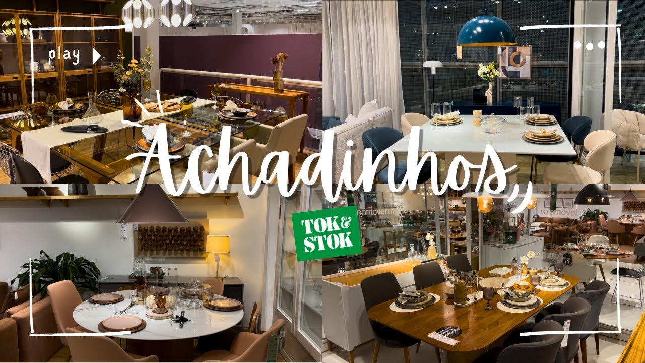 TOK STOK, TRANSFORME SUA SALA DE JANTAR COM ESSAS INSPIRAÇÕES INCRÍVEIS