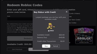 Claiming a $50 robux gift card🫢