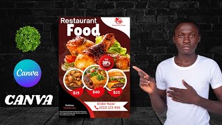 How to Design a Professional Restaurant Flyer in Canva | Step-by-Step Tutorial Guide