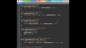 Top Recursion Interview Programs in C++ | Palindrome, Anagram, GCD, Fibonacci & More