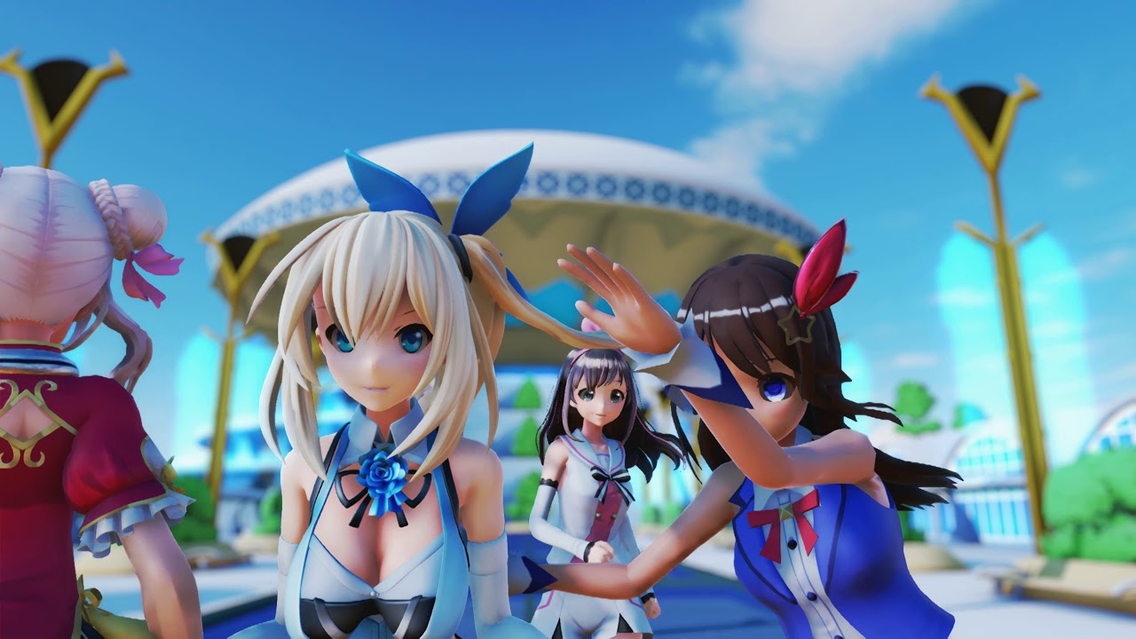 [MMD] キズナアイとミライアカリと ときのそらとヒメヒナで SHOOT!（4K.DCI）