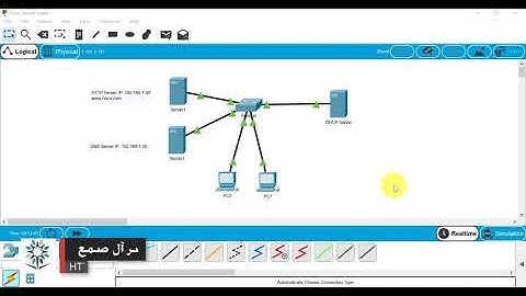 إعداد خادم HTTP & DNS  على برنامج Packet tracer
