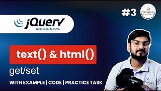 text and html method in jquery with example | #3