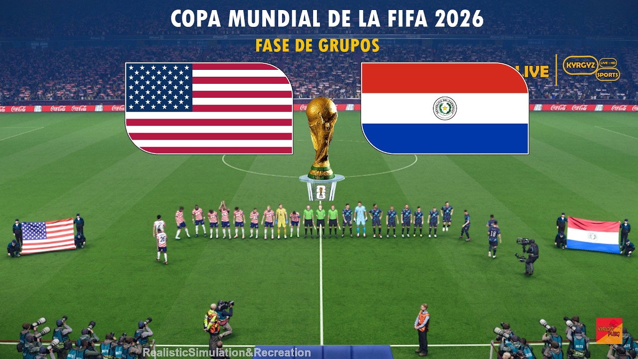 Estados Unidos vs Paraguay | Copa Mundial de la FIFA 2026 Grupo D| Partido completo eFootball PES 21