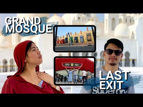Abu Dhabi Travel VLOG | Grand Mosque – Yas Island – Ferrari World – Last Exit